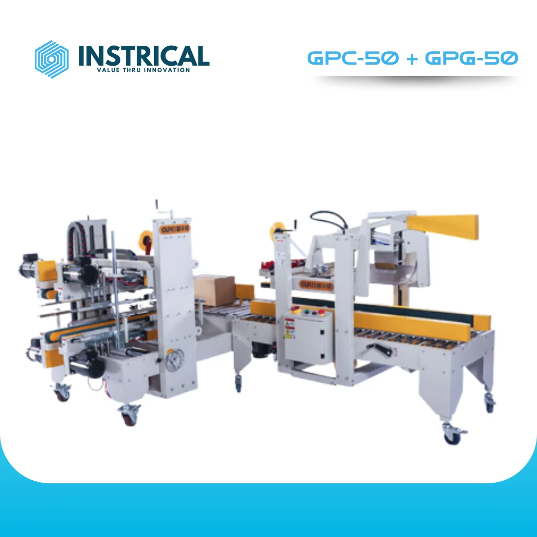 Automatic Folding and Four Sides & Corners Sealing Machine  GPC-50 + GPG-50