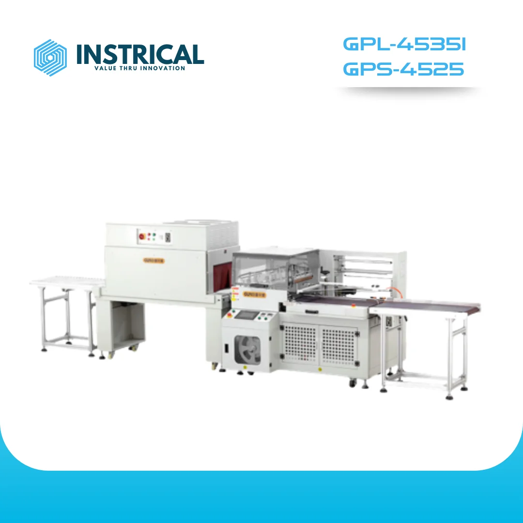 Automatic L-Type Sealing and Shrinking Packaging Machine (GPL-4535I + GPS-4525)