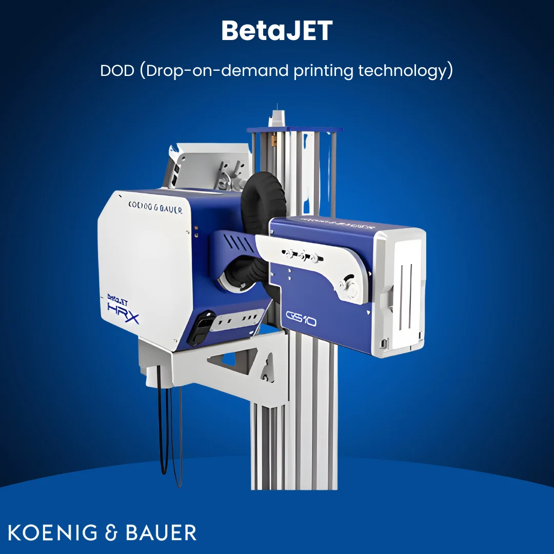 Koenig & Bauer BetaJet HRX-GS05 / HRX-GS10 Industrial Inkjet Printer
